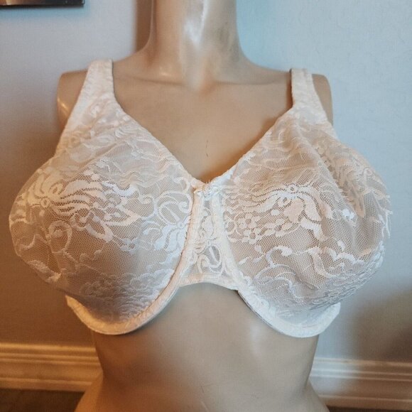 cacique bra 46DD White Underwire Unlined - Picture 1 of 4